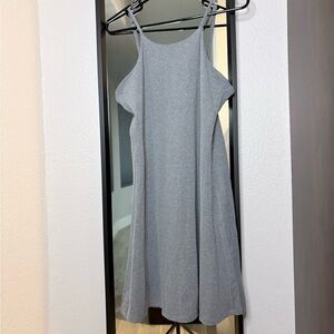 Girlfriend Collective Gray Backless Dress